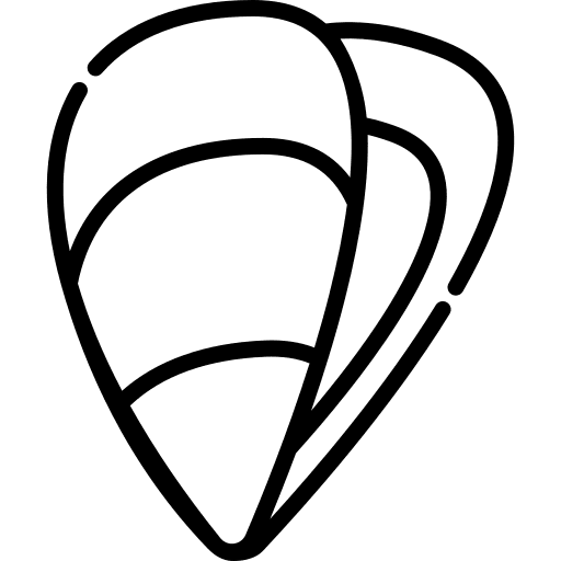 Mussel sea life mussel food icon