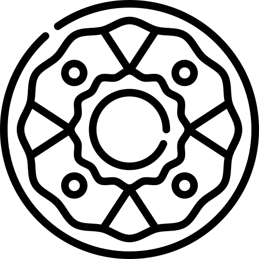 Donut bakery allergen donut icon