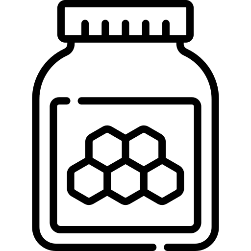 Honey honey allergen food and restaurant icon