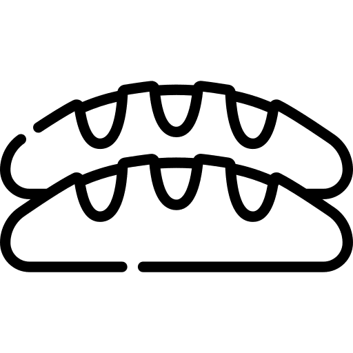 Bread meal food and restaurant allergen icon