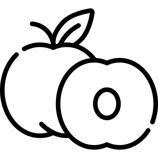 Peach allergen diet vegan icon