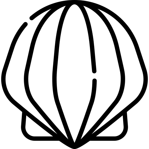 Shell seafood food and restaurant mollusk icon