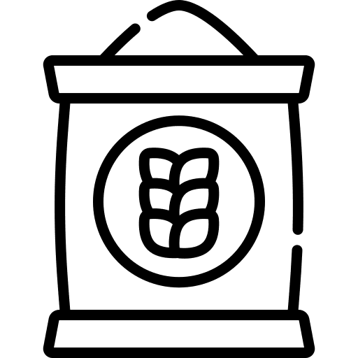 Wheat flour wheat cereal bag icon