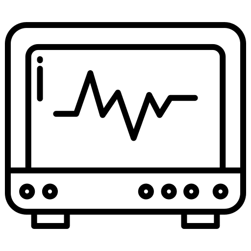Ecg ecg cardiology ekg monitor icon