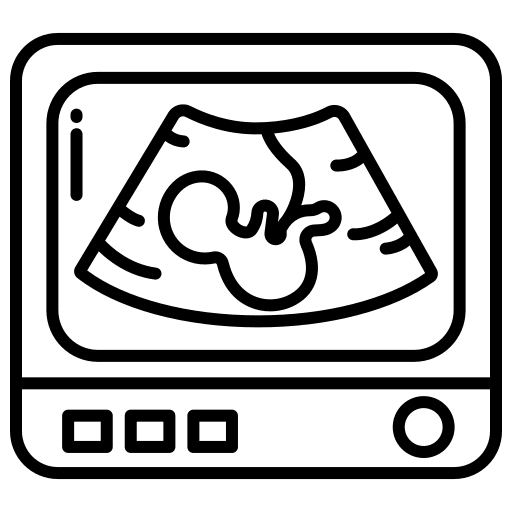 Scan ultrasonography scan ultrasound machine icon