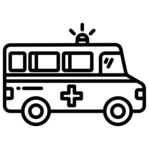 Ambulance medical car emergency icon