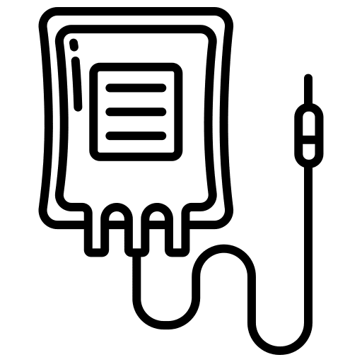 Blood kid and baby blood transfusion medical equipment icon