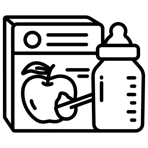 Drinks kids infant baby bottle icon