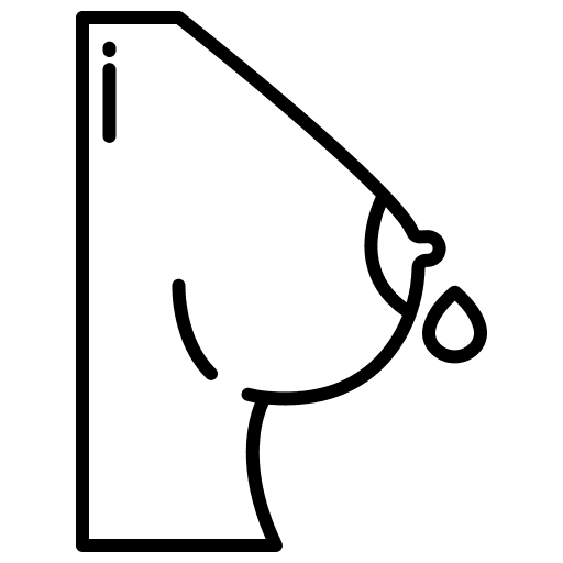 Milk breast healthcare and medical kid and baby icon