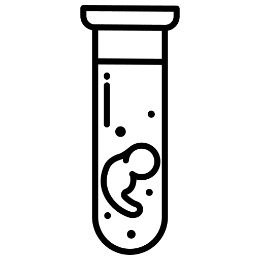 Test tube growing test tube fertilization icon