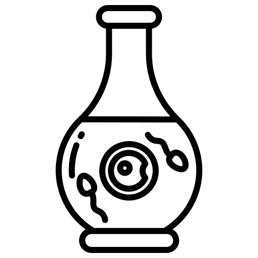 Flask flask spermatozoid dish icon