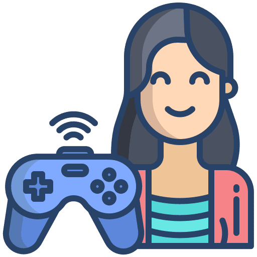 Gamer video game gamepad game console icon