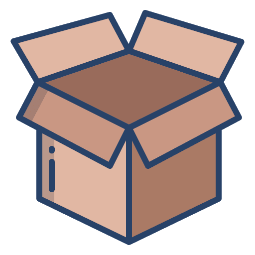 Open box open box pack packing icon