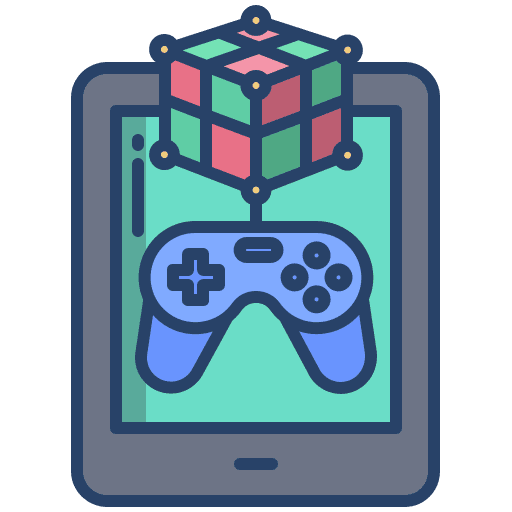 Tablet cellphone video game smartphone icon