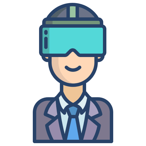 Goggles gaming vr goggles user icon