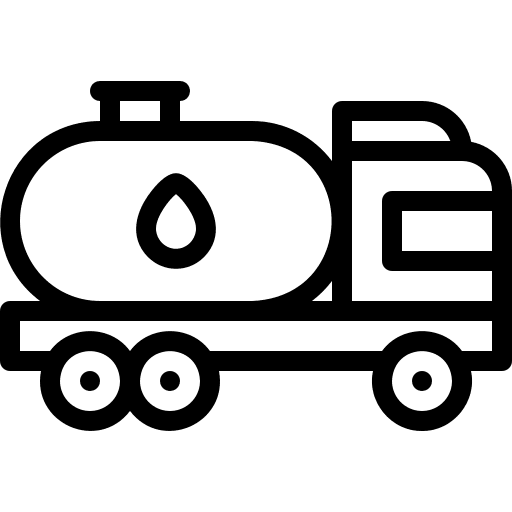 Gas truck transportation vehicle oil truck icon