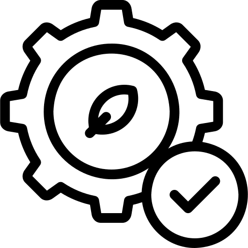 Cogwheel leaf plant cogwheel icon