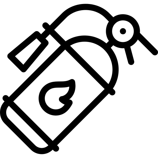 Fire extinguisher firefighter security system firefighting icon