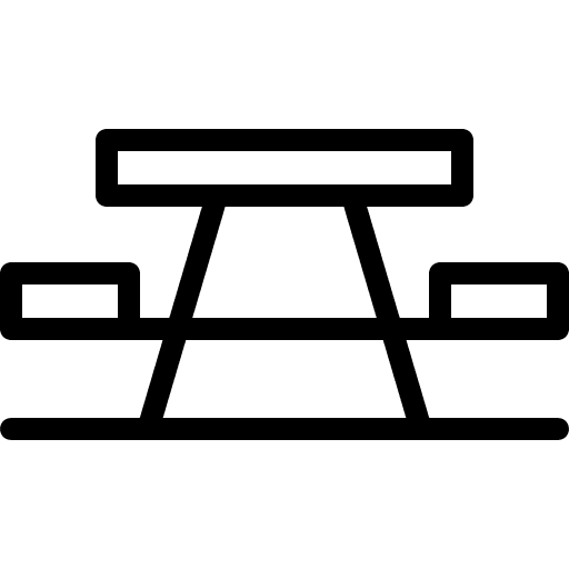 Picnic table camping bench picnic table icon