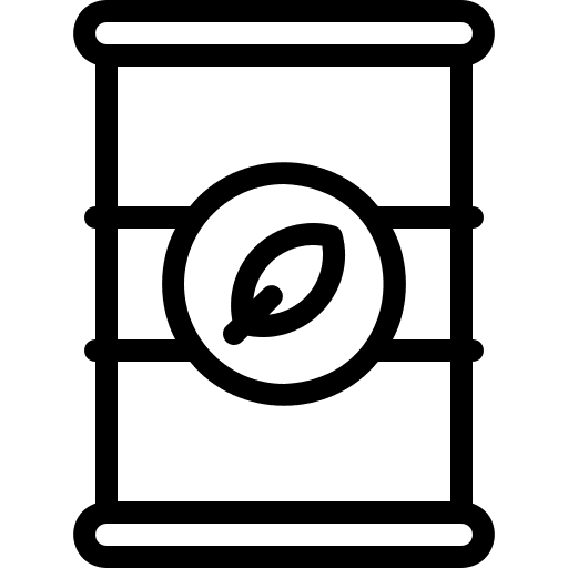 Barrel sustainable energy barrel eco fuel icon