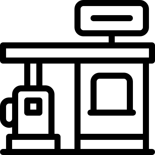 Gas station battery charge fuel station charging station icon