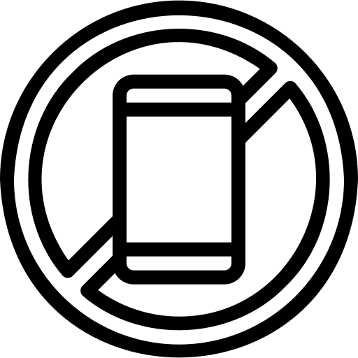 No phone no phone forbidden smartphone icon