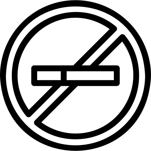 No smoking prohibition forbidden no smoking icon