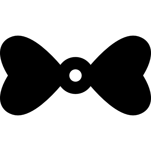 Bow tie with hearts tie ties bow icon