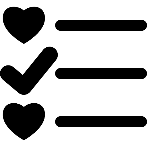 Lover list interface item love icon