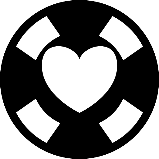 Heart on disk romantic tool valentines icon