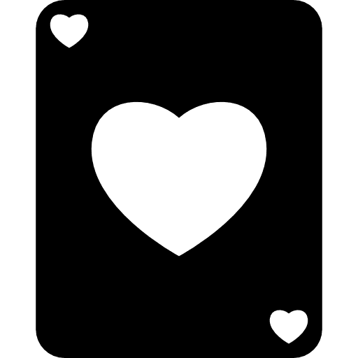Heart card play heartbeat heart icon