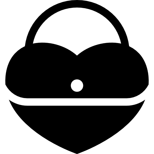 Heart hand bag hand bag handbags handbag icon