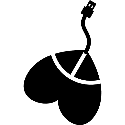 Heart shaped mouse tool mouse heart icon