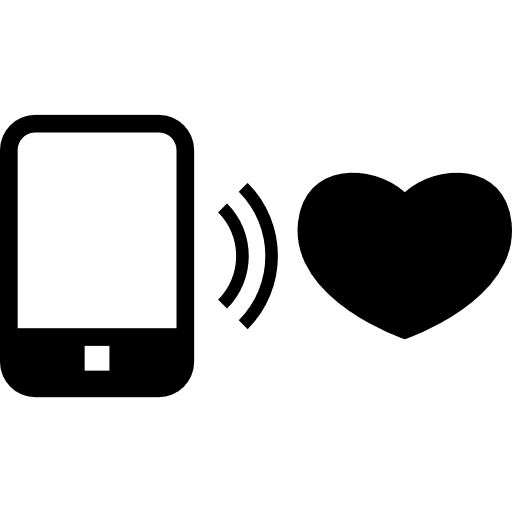 Calling for mate phone heart calling icon