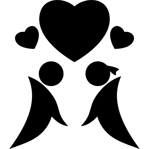 Fall in love love romantic persons icon