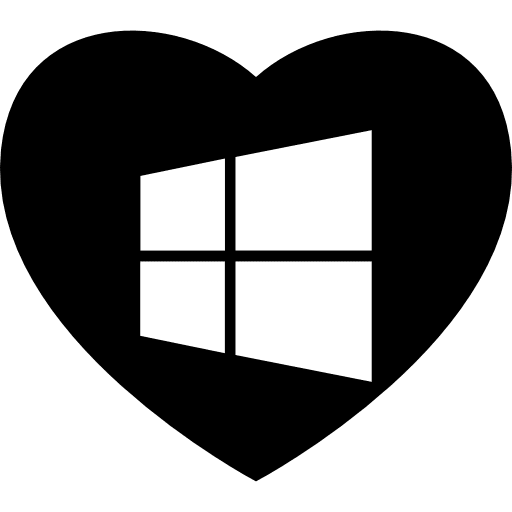 Windows lover system heartbeat symbol icon