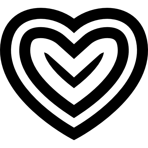 Hypnotic heart symbols sign symbol icon