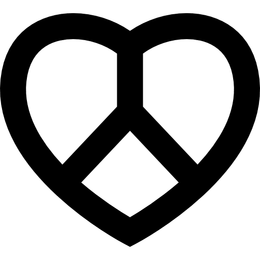 Love and peace symbol love peace signs icon