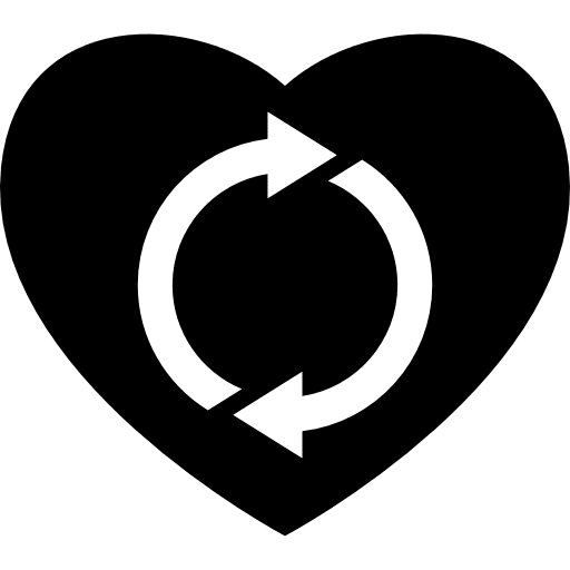 Heart refreshment refreshment heart shape icon