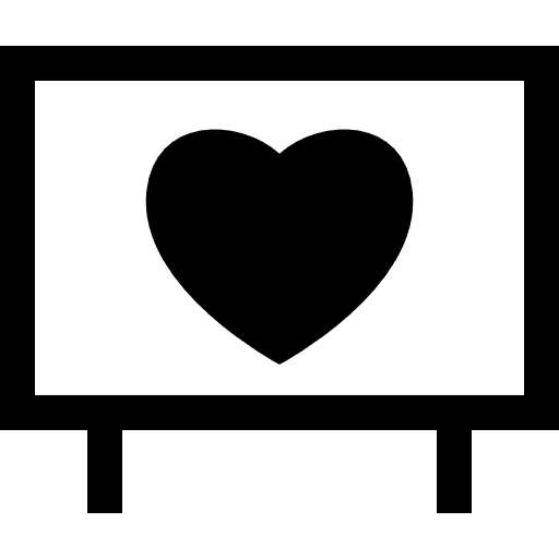 Love education concept hearts symbols icon