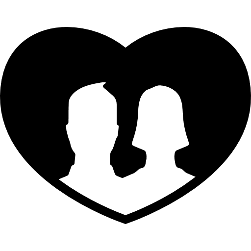 Couple in love romantic romance in love icon