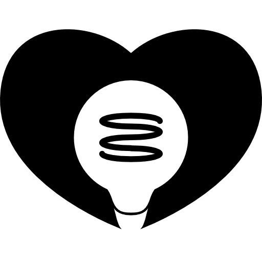 Love idea heartbeat heart idea icon
