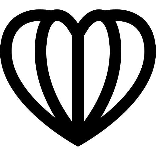 Heart shaped open book shapes shape heart icon