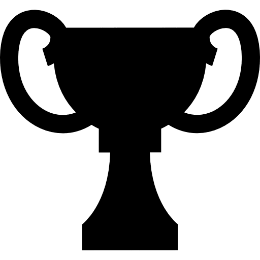 Award black shape of trophy cup black cup trophy icon