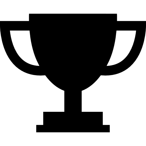 Trophy cup silhouette soccer cup shapes trophies icon