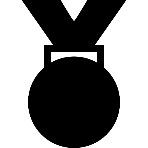 Award medal necklace medal symbol icon