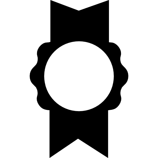 Symbolic medal with ribbon awards symbolic award icon