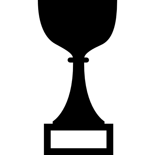 Award cup recognition cup silhouette icon