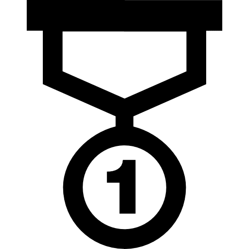 Medal of number one award medal awards icon