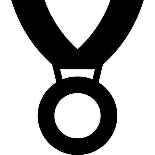 Award medal hanging sports awards icon